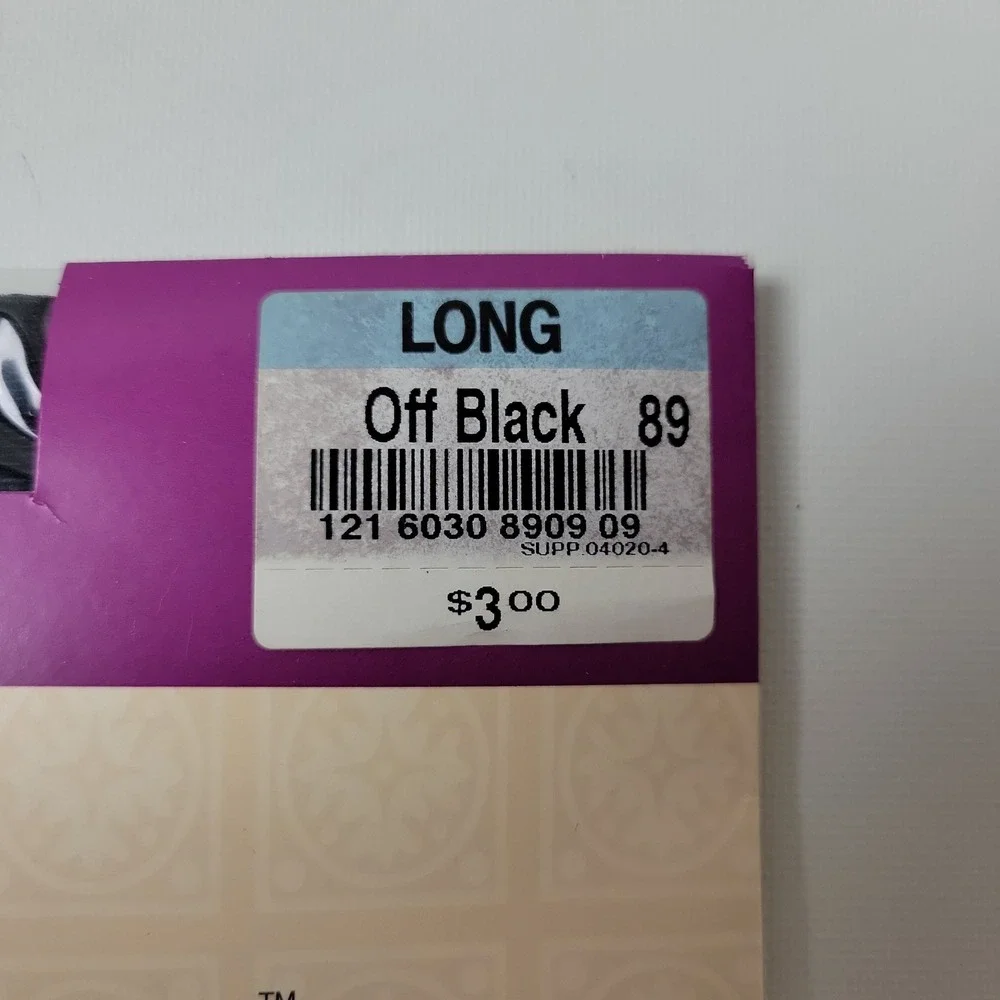 Worthington Sensible Sheers Control Top Pantihose Off Black Size Long 20 Denier